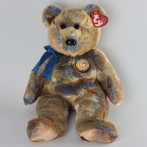 Ty Beanie Buddy  2000 Clubby Bear III Retired 14" Ty Dye
